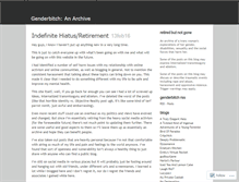 Tablet Screenshot of genderbitch.wordpress.com