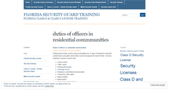 Desktop Screenshot of floridasecurityguardlicense.wordpress.com