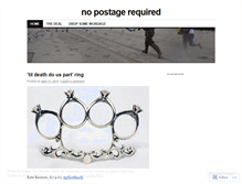 Tablet Screenshot of nopostagerequired.wordpress.com