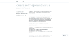 Desktop Screenshot of cualeselmejorantivirus.wordpress.com