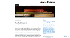 Desktop Screenshot of acutecuisine.wordpress.com