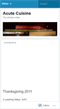 Mobile Screenshot of acutecuisine.wordpress.com