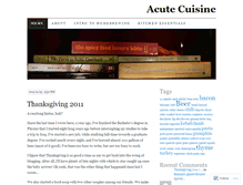 Tablet Screenshot of acutecuisine.wordpress.com