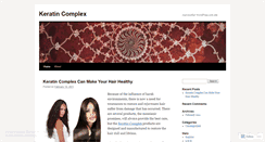 Desktop Screenshot of keratincomplexblog.wordpress.com