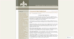 Desktop Screenshot of buymiamirealestate.wordpress.com