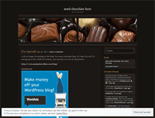 Tablet Screenshot of needchocolate.wordpress.com