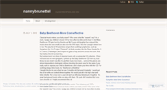 Desktop Screenshot of nannybrunettel.wordpress.com