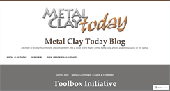 Desktop Screenshot of metalclaytoday.wordpress.com