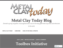 Tablet Screenshot of metalclaytoday.wordpress.com