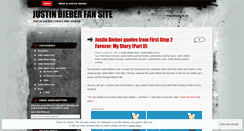 Desktop Screenshot of justinbieberlyrics.wordpress.com