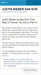 Mobile Screenshot of justinbieberlyrics.wordpress.com