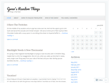 Tablet Screenshot of gwensrandomthings.wordpress.com