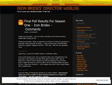 Tablet Screenshot of ironbrides.wordpress.com