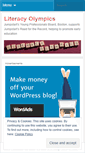 Mobile Screenshot of literacyolympics.wordpress.com
