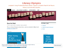 Tablet Screenshot of literacyolympics.wordpress.com
