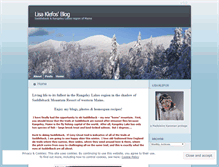 Tablet Screenshot of lisaklefos.wordpress.com