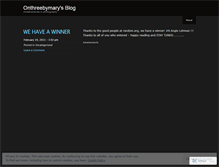 Tablet Screenshot of onthreebymary.wordpress.com