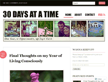 Tablet Screenshot of 30days2011.wordpress.com