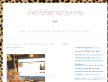 Tablet Screenshot of lifeofafashionjunkie.wordpress.com