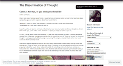 Desktop Screenshot of disseminatedthought.wordpress.com