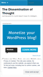 Mobile Screenshot of disseminatedthought.wordpress.com
