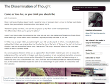 Tablet Screenshot of disseminatedthought.wordpress.com
