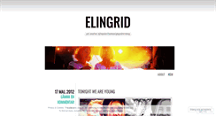 Desktop Screenshot of elingrid.wordpress.com