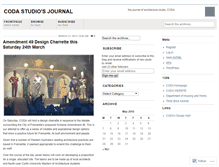 Tablet Screenshot of codastudio.wordpress.com