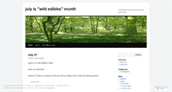 Desktop Screenshot of julywildedibles.wordpress.com