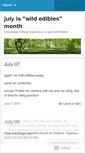 Mobile Screenshot of julywildedibles.wordpress.com