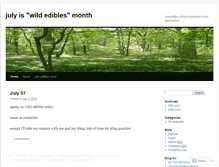 Tablet Screenshot of julywildedibles.wordpress.com