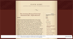 Desktop Screenshot of flockalert.wordpress.com