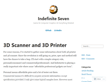 Tablet Screenshot of indefiniteseven.wordpress.com