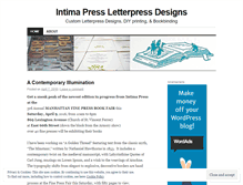 Tablet Screenshot of intimapress.wordpress.com