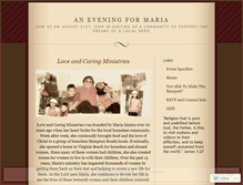 Tablet Screenshot of mariasbanquet.wordpress.com