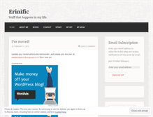 Tablet Screenshot of erinific.wordpress.com