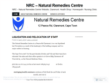 Tablet Screenshot of naturalremediescentre.wordpress.com