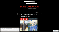 Desktop Screenshot of loneoperator.wordpress.com