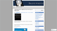 Desktop Screenshot of beyondanalytics.wordpress.com