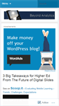 Mobile Screenshot of beyondanalytics.wordpress.com