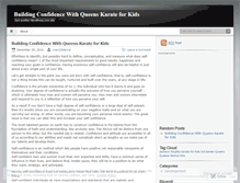 Tablet Screenshot of kidskarateinqueens.wordpress.com