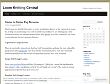 Tablet Screenshot of loomknittingcentral.wordpress.com