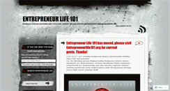 Desktop Screenshot of entrepreneurlife101.wordpress.com