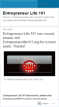 Mobile Screenshot of entrepreneurlife101.wordpress.com