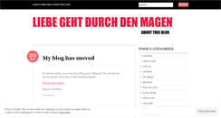 Desktop Screenshot of liebegehtdurchdenmagen.wordpress.com