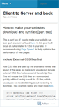 Mobile Screenshot of clienttoserver.wordpress.com