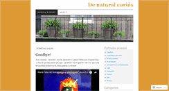Desktop Screenshot of denaturalcurios.wordpress.com