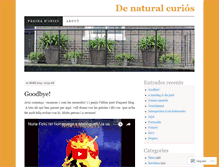 Tablet Screenshot of denaturalcurios.wordpress.com