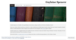 Desktop Screenshot of guylainespencer.wordpress.com