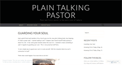 Desktop Screenshot of plaintalkingpastor.wordpress.com